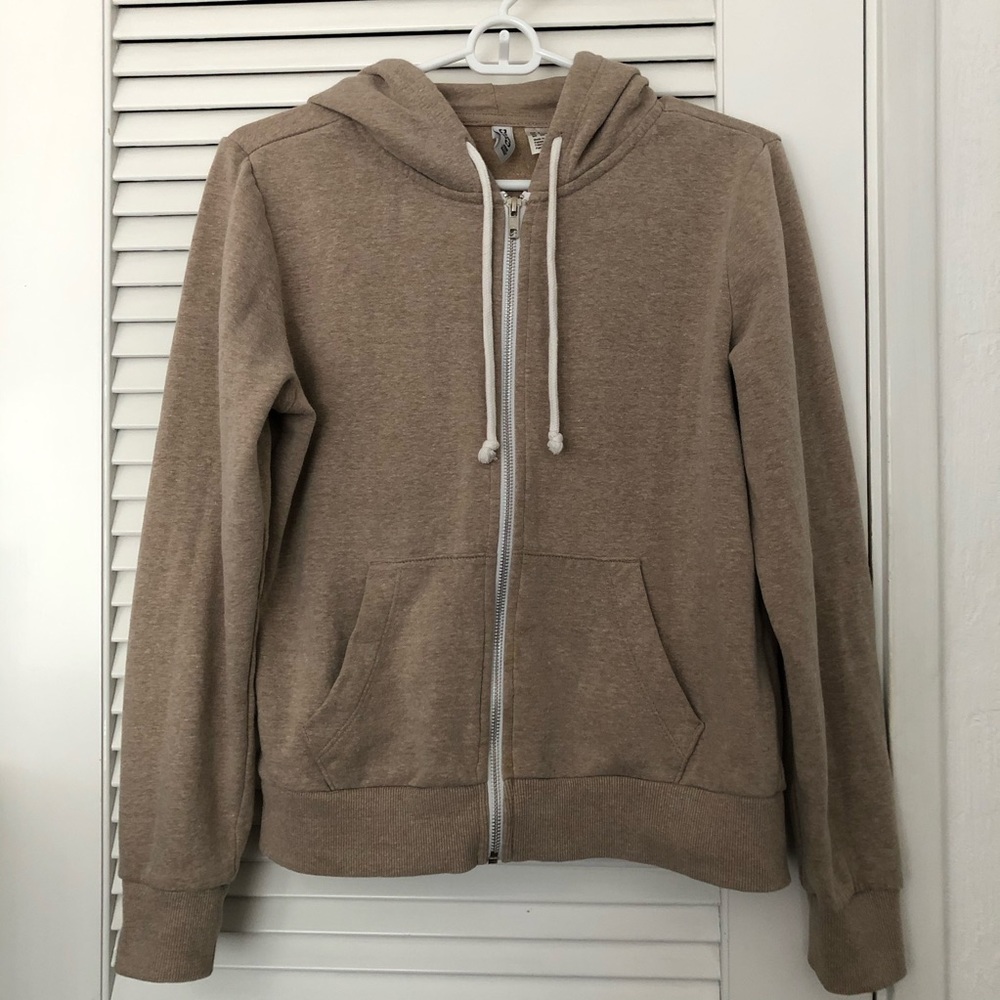 H&M Divided cream zip up hoodie
